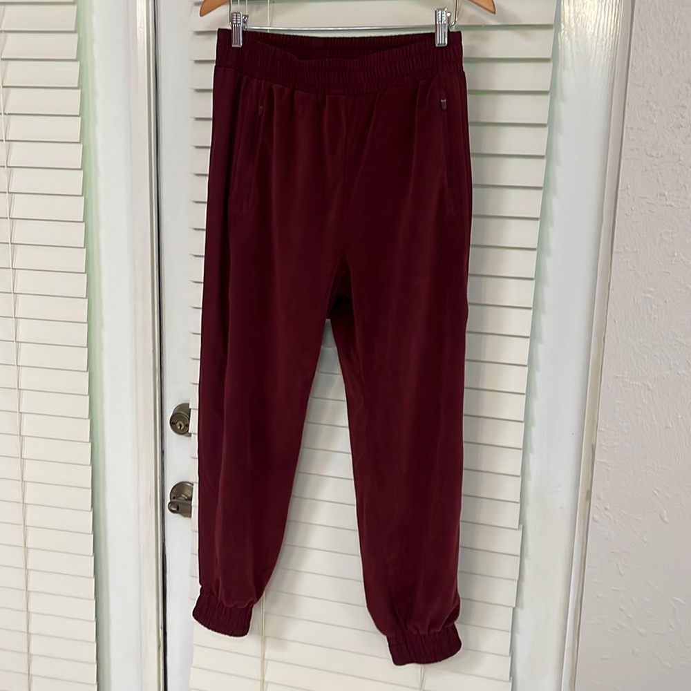Maroon Fleece Active Joggers